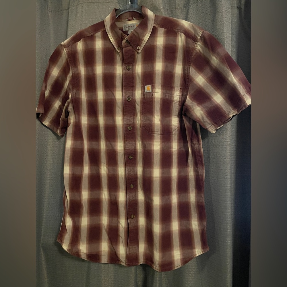 Carhartt Men’s Plaid Button-Up